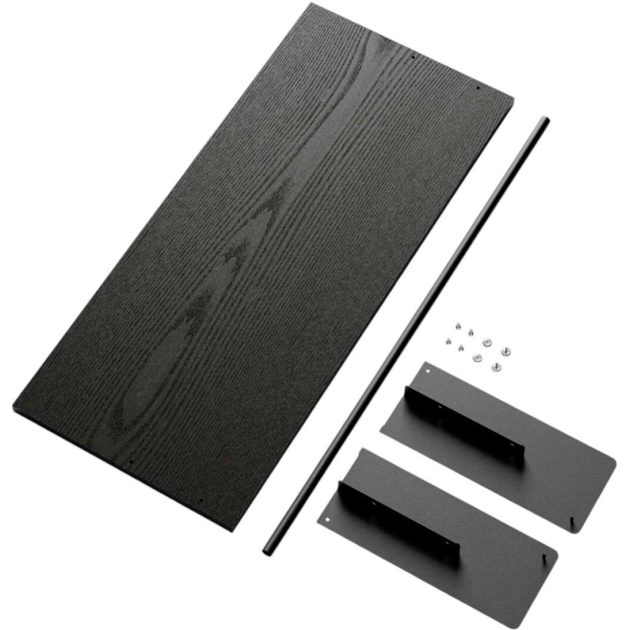 New Works Kleiderschrank-Regal-Set 80 cm, Schwarz gebeiztes Eschenfurnier