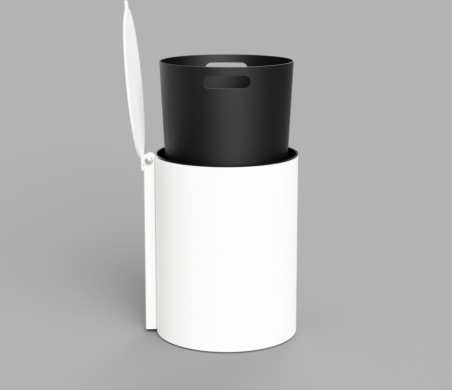 NICHBA Pedalspand, Hvid