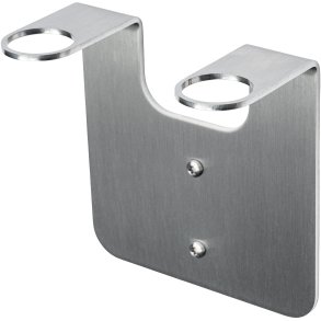 NICHBA Seifenhalter f�r 2 Flaschen, Geb�rsteter Stahl