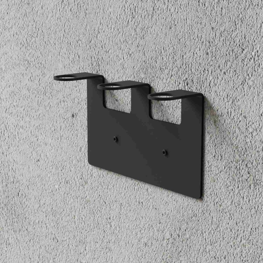 NICHBA Seifenhalter f�r 3 Flaschen, Schwarz