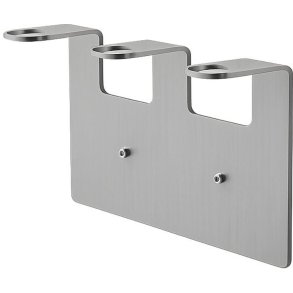 NICHBA Seifenhalter f&uuml;r 3 Flaschen, Geb&uuml;rsteter Stahl
