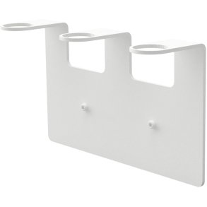 NICHBA Seifenhalter f&uuml;r 3 Flaschen, Wei&szlig;