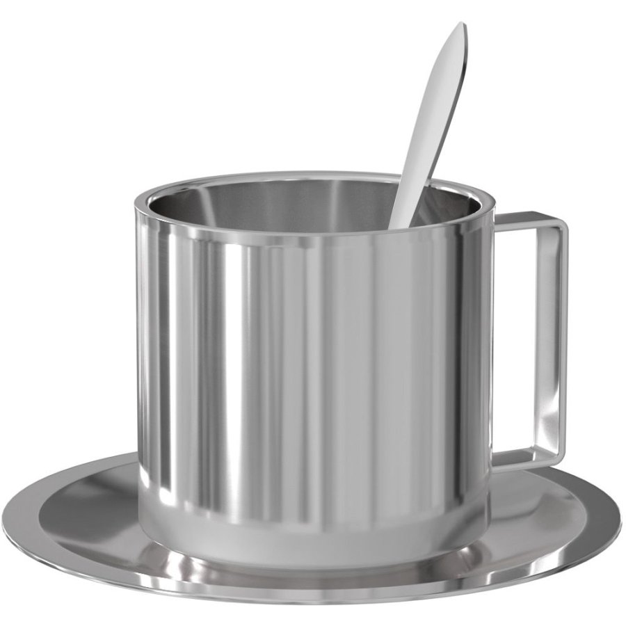 NICHBA Kop m. Underkop 3 Dele 25cl, St�l