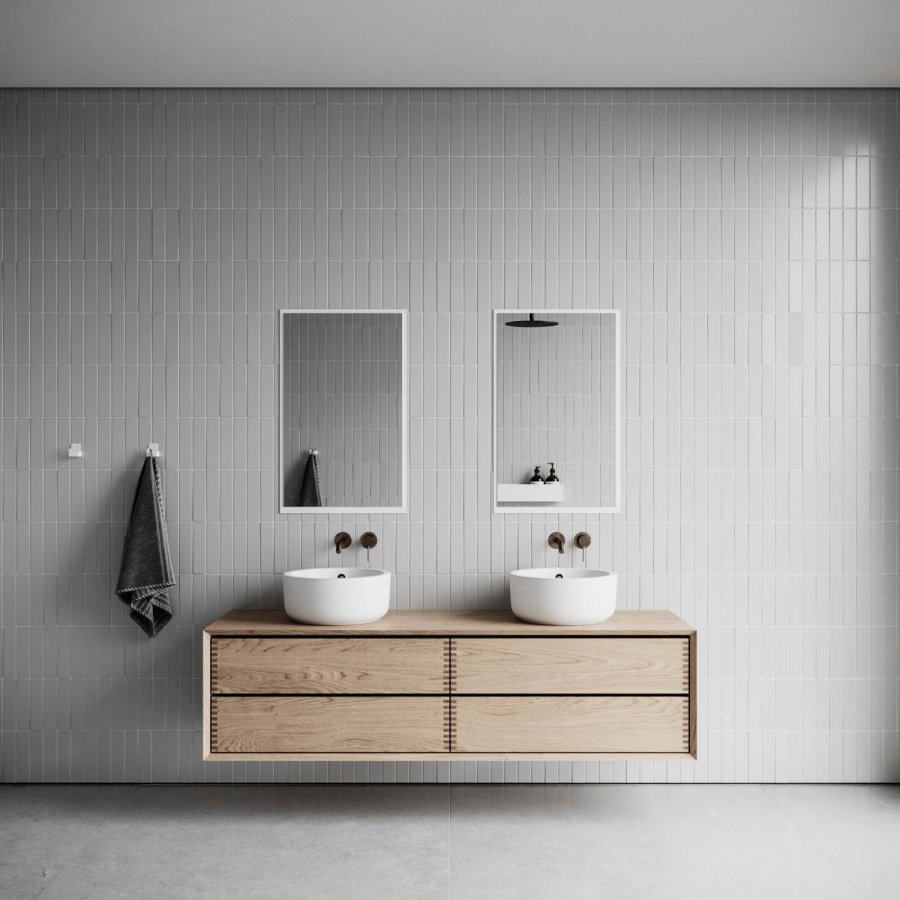 NICHBA Knage 2 stk. H5 cm, Hvid