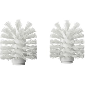 NICHBA Toiletb�rstehoved 2 stk, Hvid