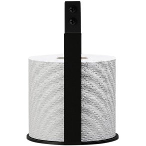 NICHBA Toiletpapirholder Ekstra, Sort