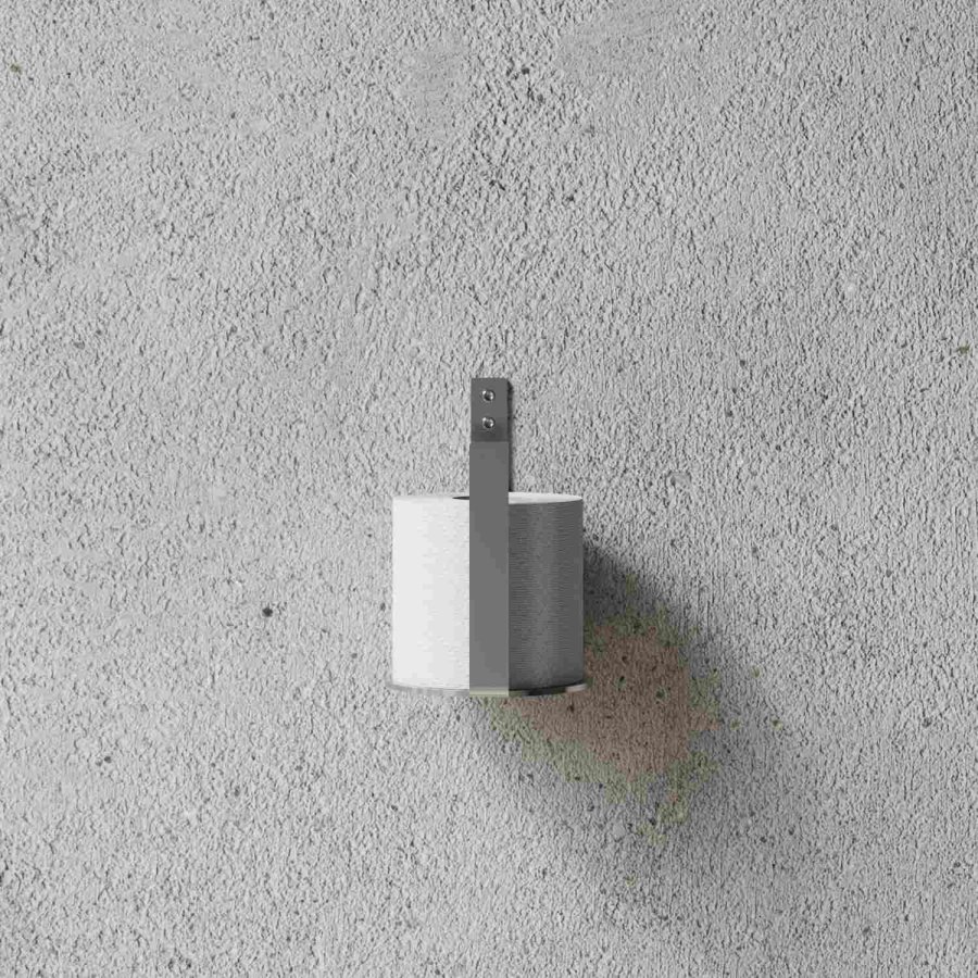 NICHBA Toiletpapirholder Ekstra, B�rstet Rustfri