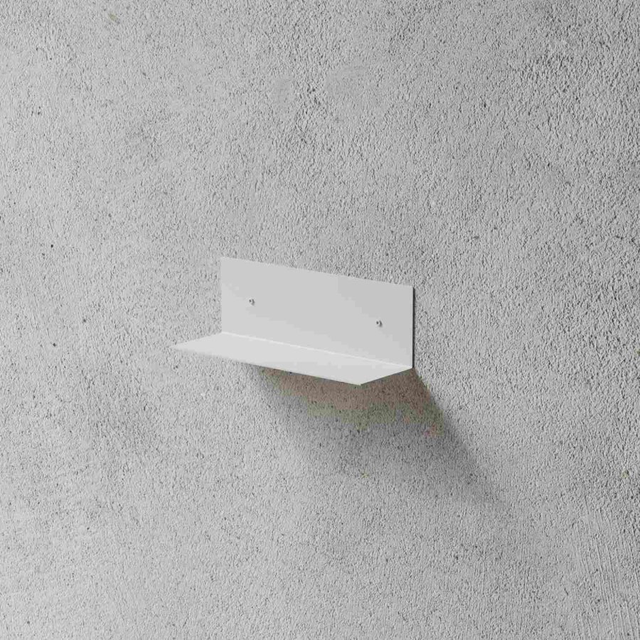 NICHBA Wandregal 30 cm, Wei&szlig;