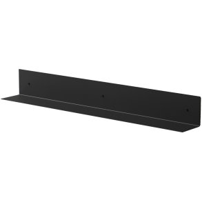 NICHBA Wandregal 80 cm, Schwarz