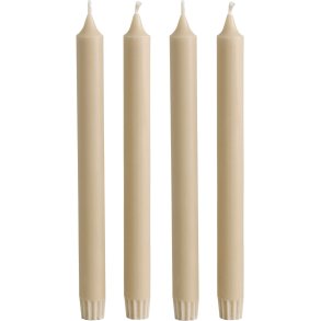 Nordal Kronelys 4 stk. �2,2xH26 cm, Beige