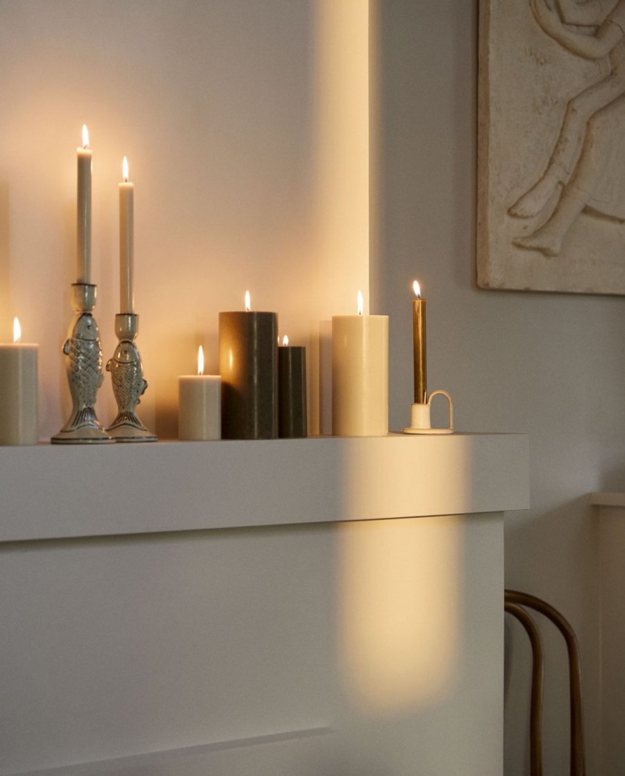 Nordal Bloklys �6,8xH15, Beige