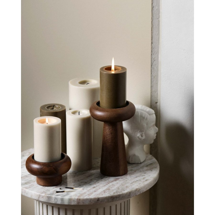 Nordal Bloklys �6,8xH10 cm, Olivengr�n