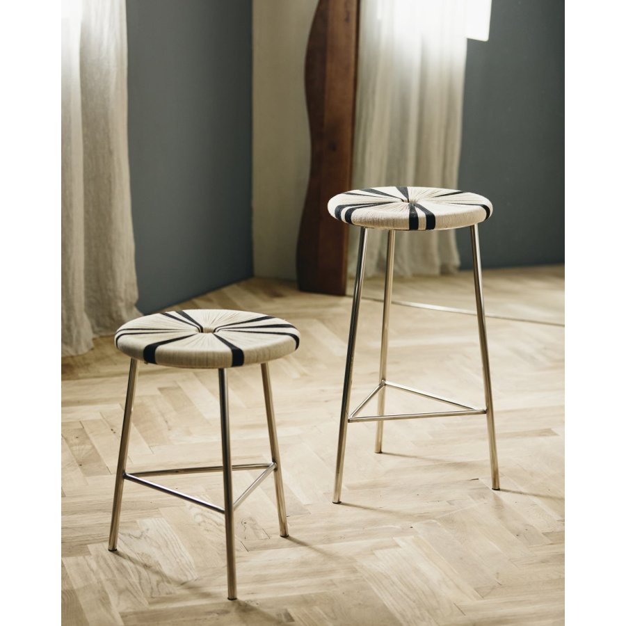 Nordal MORICE Hocker H71,5 cm, Jute