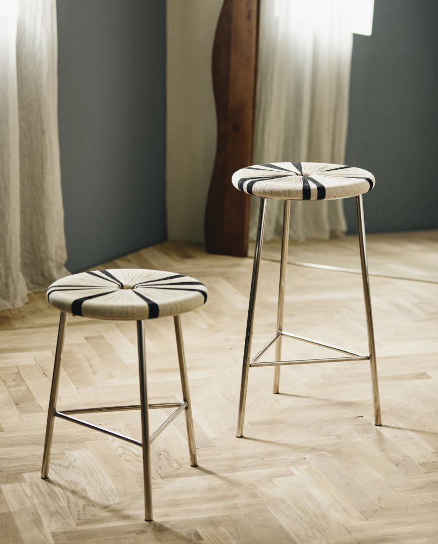 Nordal MORICE Hocker H71,5 cm, Jute