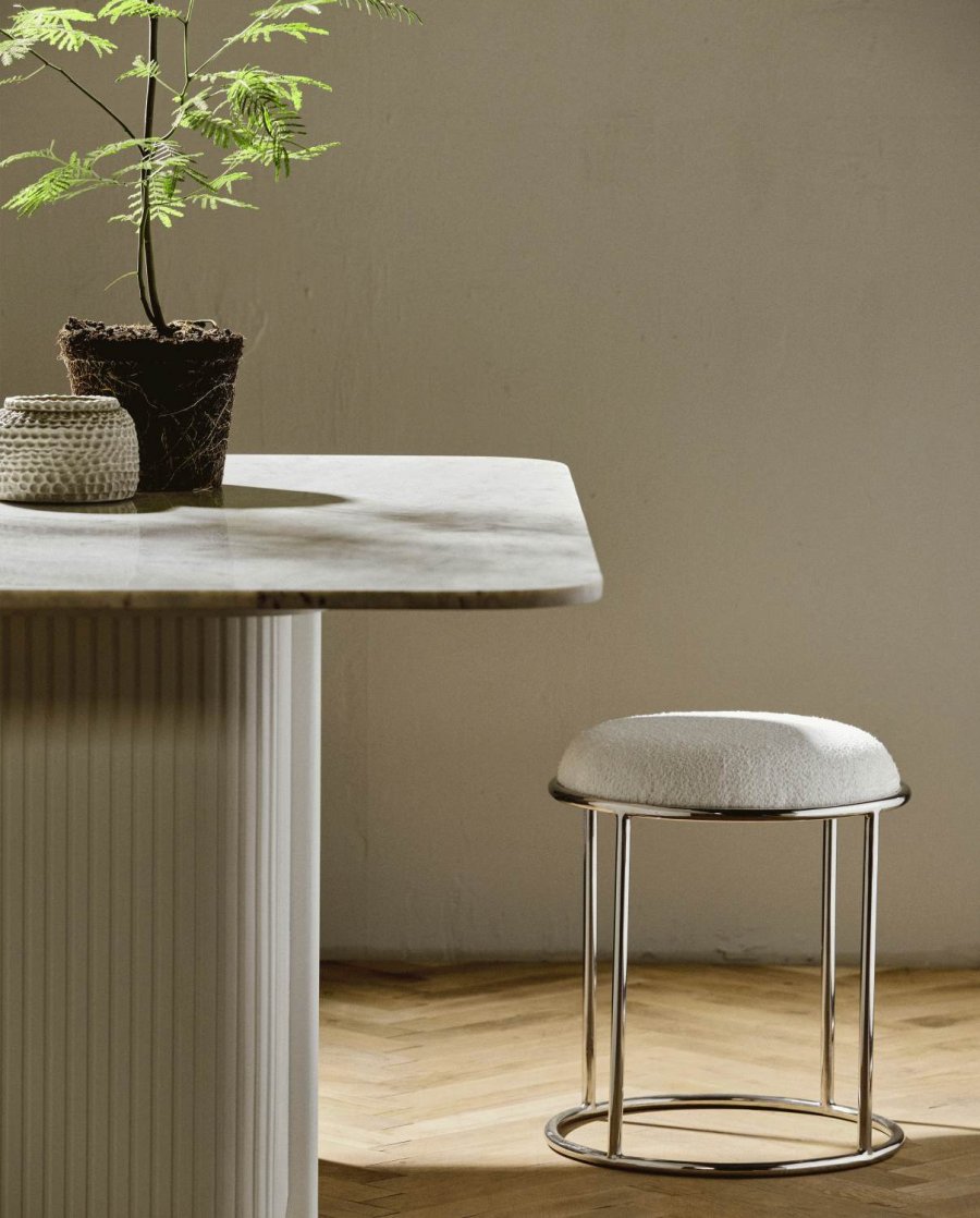 Nordal Komati Hocker H47cm, Ivory