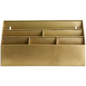 Nordal Adasi Opbevaringskurv 40 cm, Guld