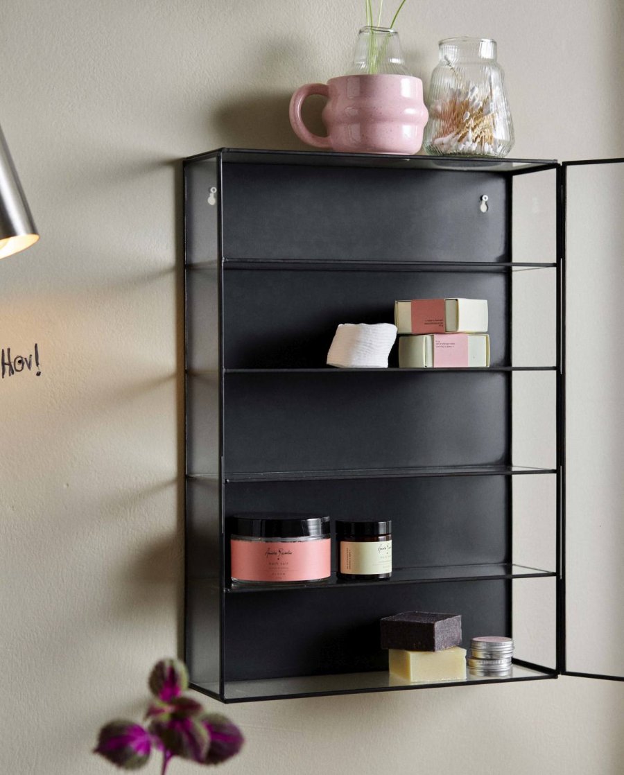 Nordal Ada Wandschrank 50x35 cm, Schwarz