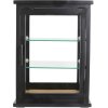 Nordal Arno Glasvitrine 50x37 cm, Schwarz/Natural