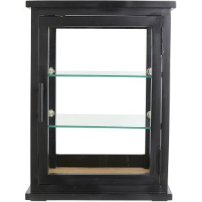 Nordal Arno Glasvitrine 50x37 cm, Schwarz/Natur