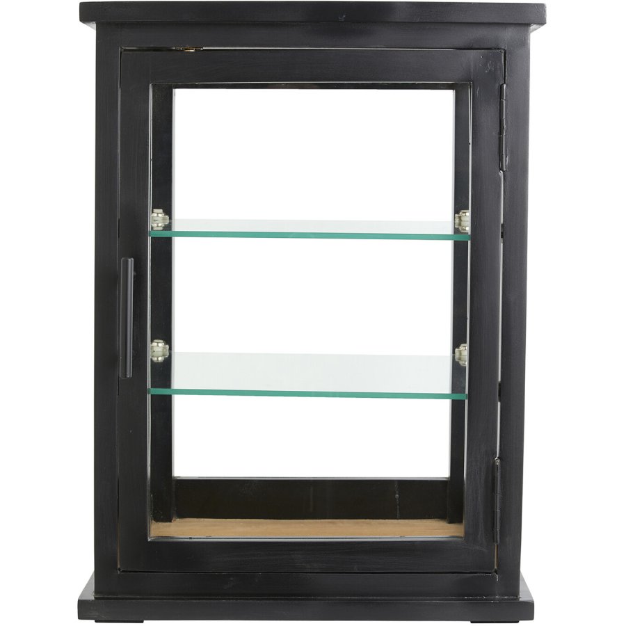 Nordal Arno Glasvitrine 50x37 cm, Schwarz/Natural