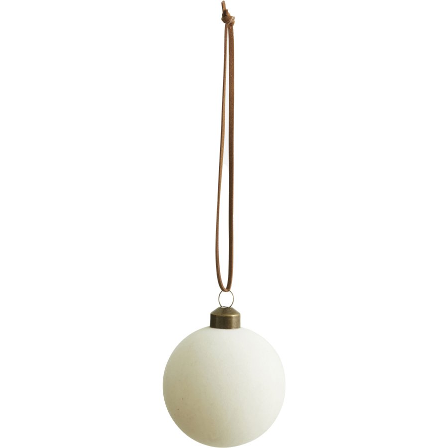 Nordal Velea Julekugle 6 cm, Creme