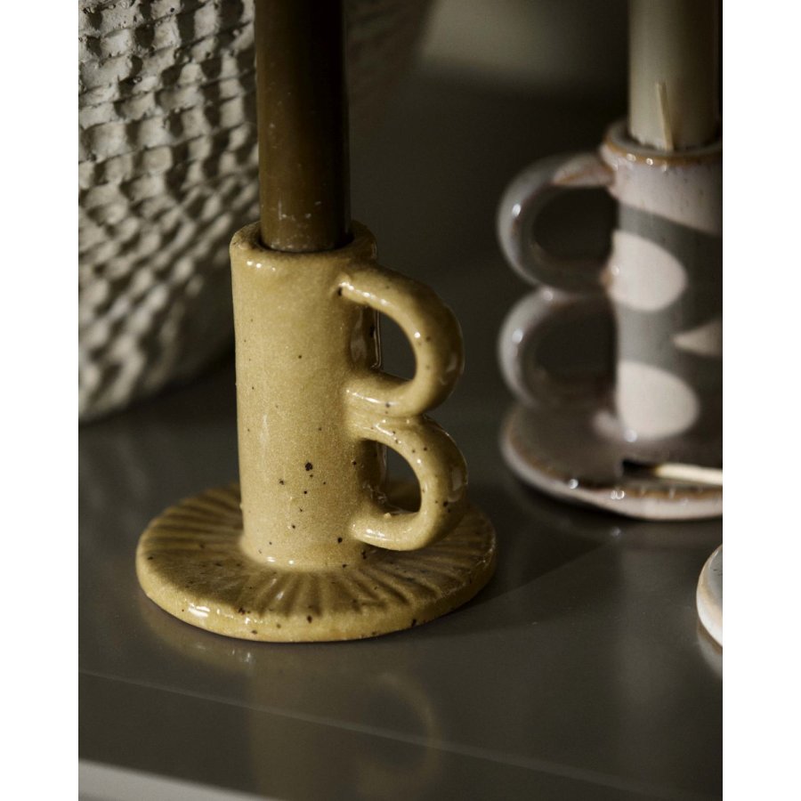 Nordal Gavdos Lysestage H9 cm, Brun