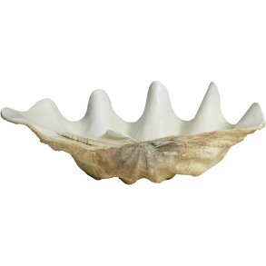 Nordal Kichi Muslingeskal 52 cm, Hvid/Beige