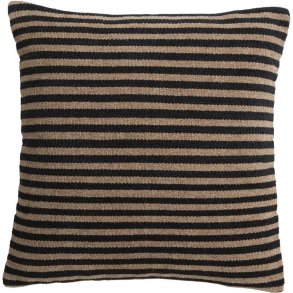 Nordal Nero Kissenbezug 43x43 cm, Schwarz/Braun