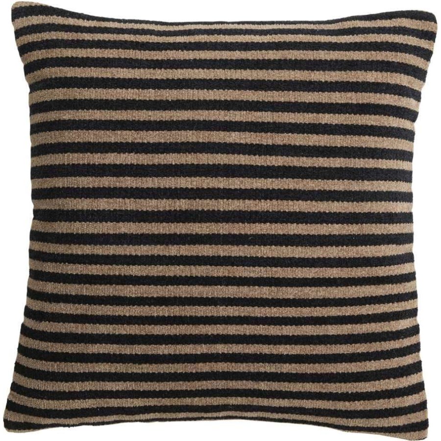 Nordal Nero Kissenbezug 43x43 cm, Schwarz/Braun