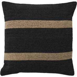 Nordal Sava Kissenbezug 43x43 cm, Schwarz/Braun