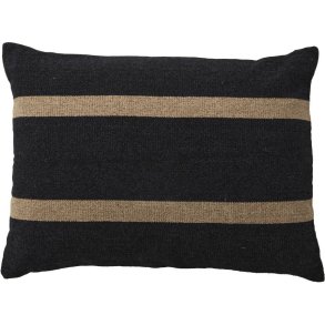 Nordal Sava Kissenbezug 48x68 cm, Schwarz/Braun