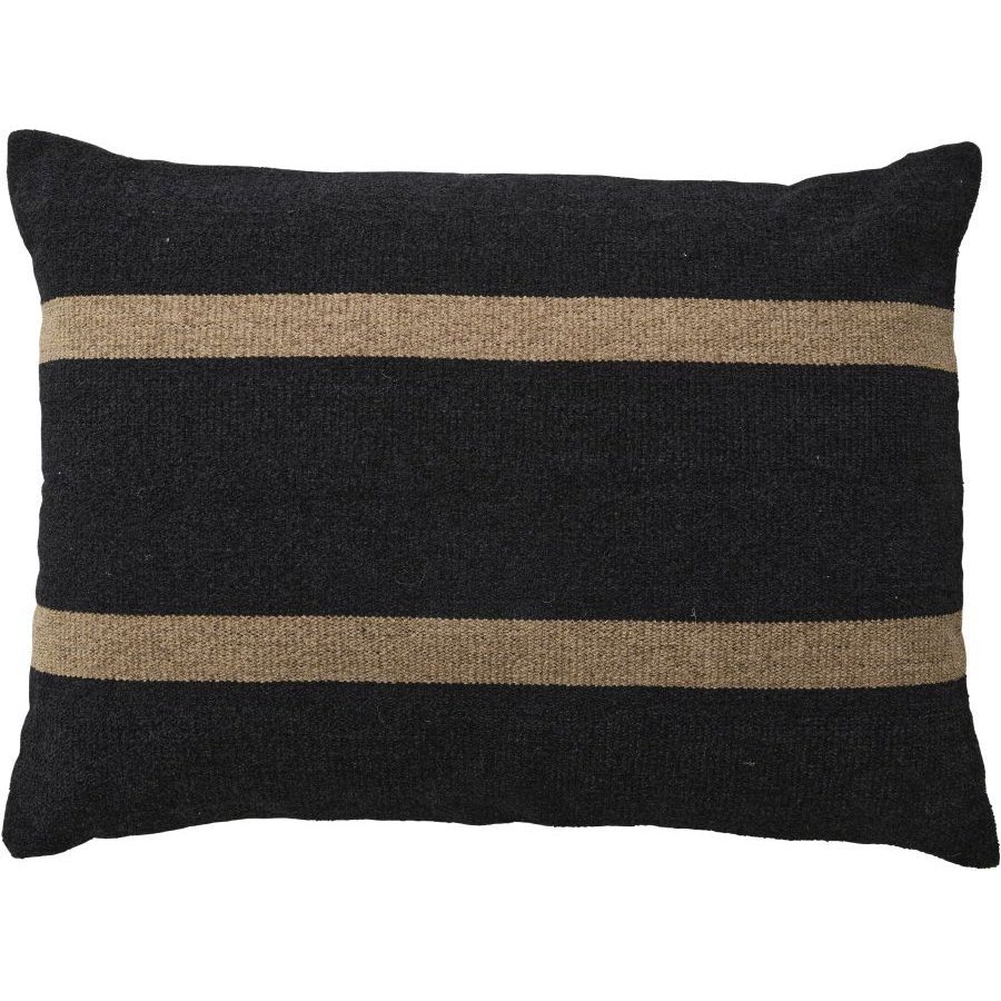 Nordal Sava Kissenbezug 48x68 cm, Schwarz/Braun