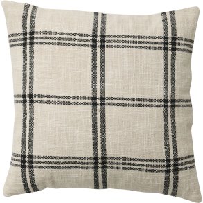 Nordal Elva Kissenbezug 43x43 cm, Ivory/Sort