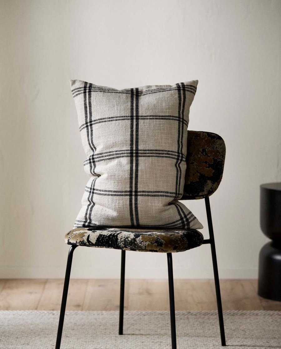 Nordal Elva Kissenbezug 48x68 cm, Ivory/Sort