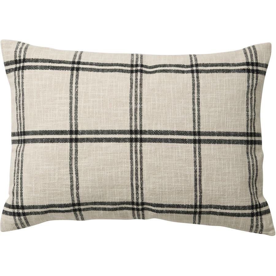 Nordal Elva Kissenbezug 48x68 cm, Ivory/Sort