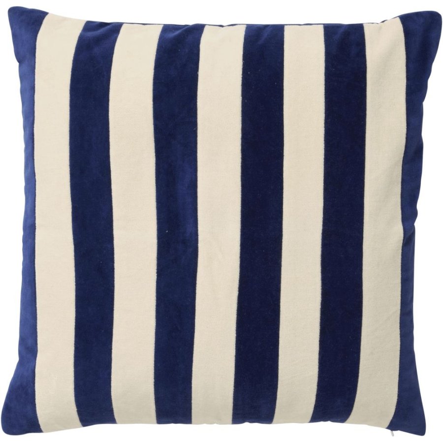 Nordal Alhena Kissenbezug 48×48cm, Elfenbein/Blau