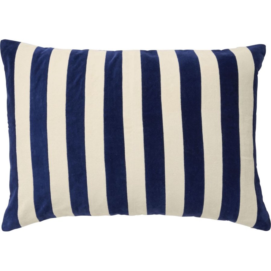 Nordal Alhena Kissenbezug 48×68cm, Elfenbein/Blau