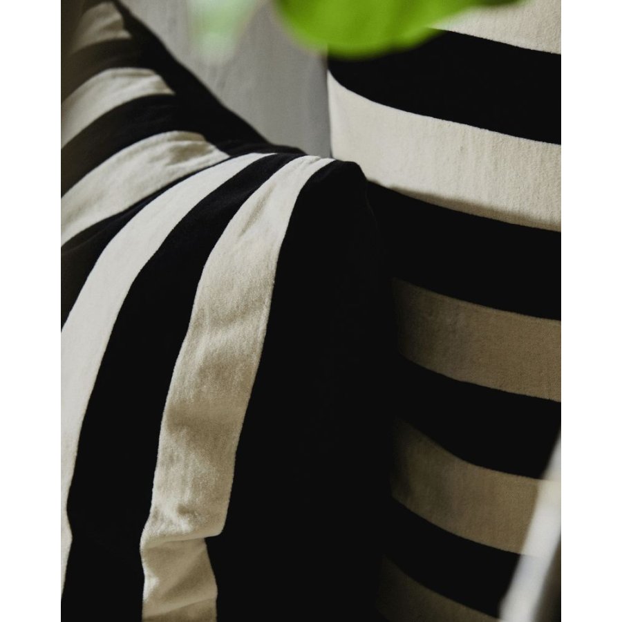 Nordal Alhena Kissenbezug 48×68cm, Ivory/Sort
