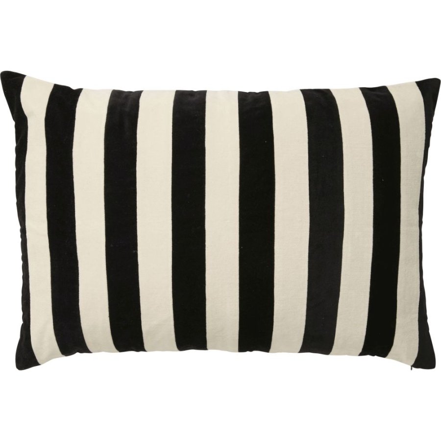 Nordal Alhena Kissenbezug 48×68cm, Ivory/Sort