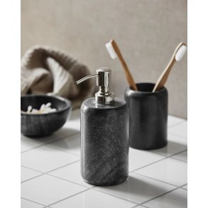 Nordal Marble Tandbørstekrus, Sort/Grå