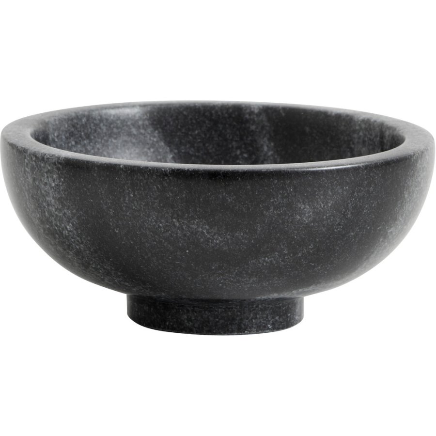 Nordal Marmor Schale 13 cm, Schwarz/Grau