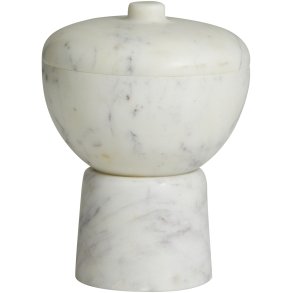 Nordal Kali Opbevaringskrukke H12,5 cm, Hvid