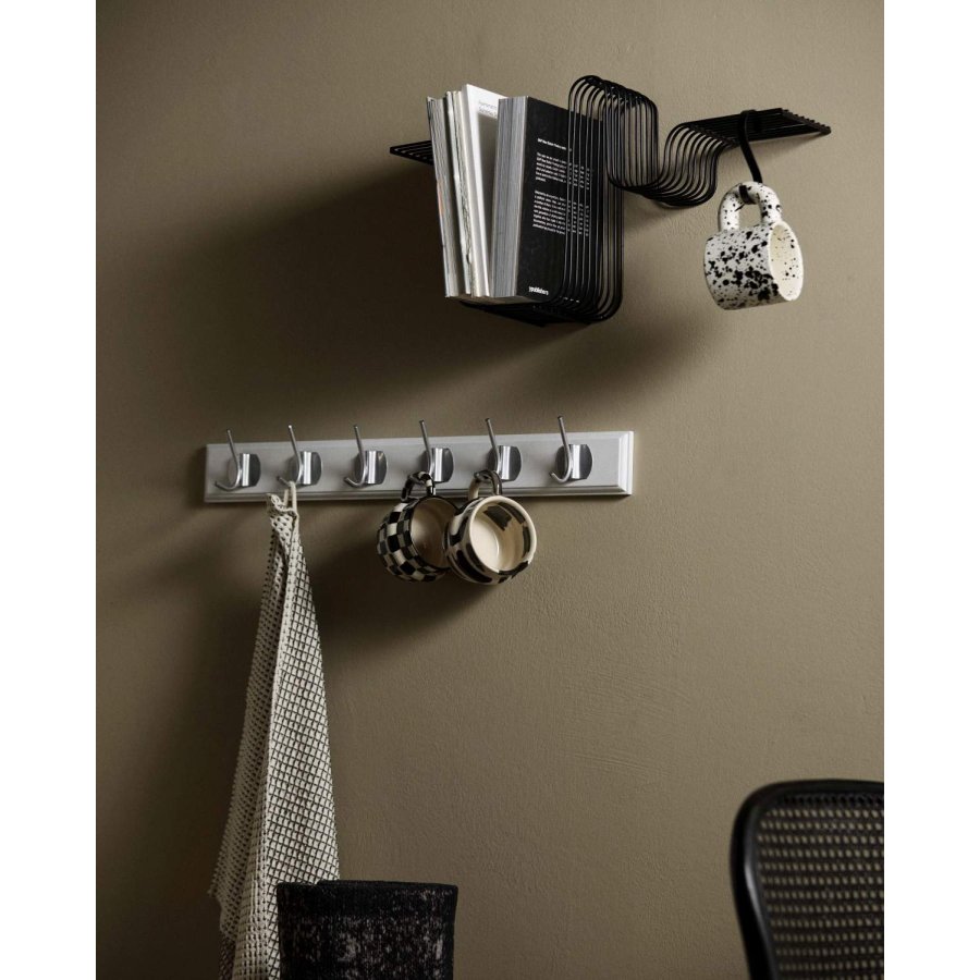 Nordal Edgy Wandgarderobe 30 cm, Chrom