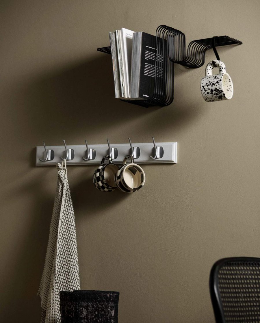 Nordal Edgy Wandgarderobe 30 cm, Chrom