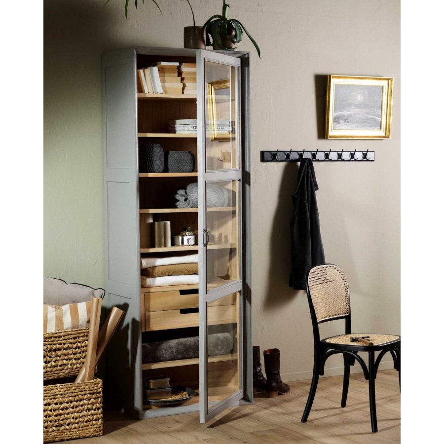 Nordal Edgy Wandgarderobe 90 cm, Schwarz
