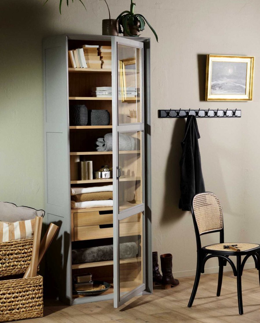 Nordal Edgy Wandgarderobe 90 cm, Schwarz