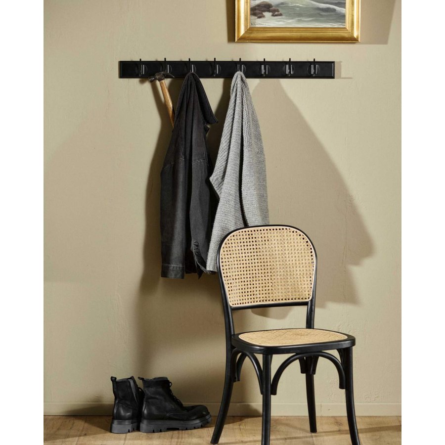 Nordal Edgy Wandgarderobe 90 cm, Schwarz