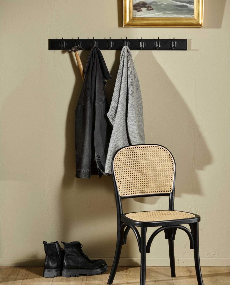 Nordal Edgy Wandgarderobe 90 cm, Schwarz