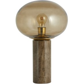 Nordal Bes Tischlampe H45 cm, Rauchfarben/Braun
