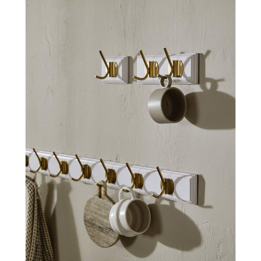 Nordal Edgy Hakenleiste 10cm, Wei